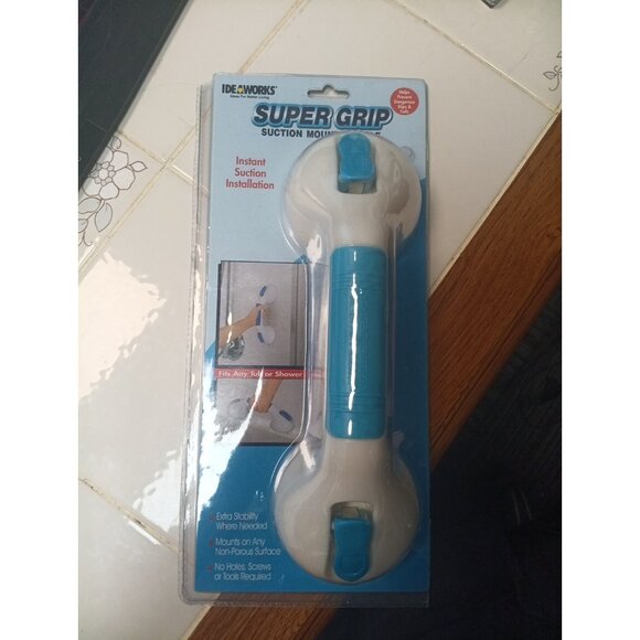 Super Grip Suction Mount Handle For Tub And Shower IDEAWORKS NEW - Picture 1 of 3
